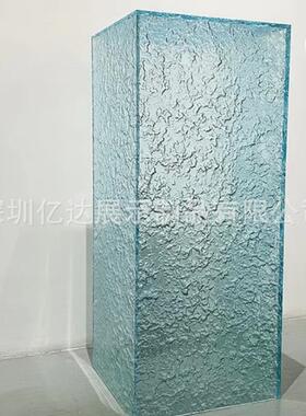 亚克力展示盒彩色透明板方柱圆柱置物架陈列装饰中岛台收纳盒