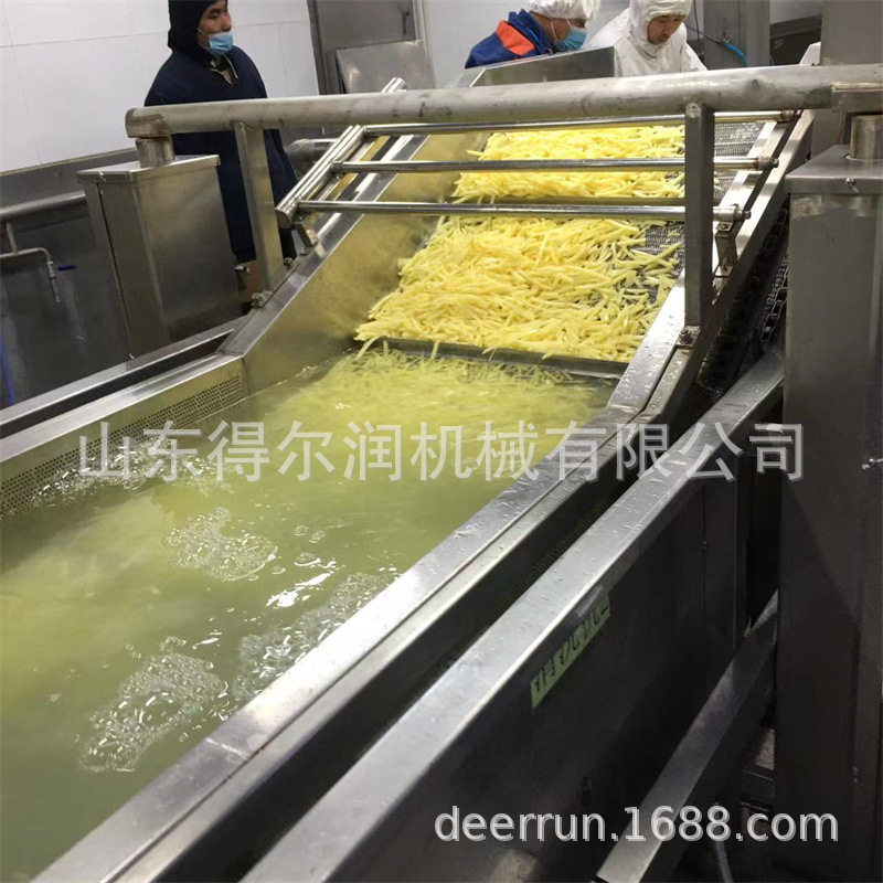 小型薯片薯条油炸生产线 全自动土豆片油炸机设备 流水线操作