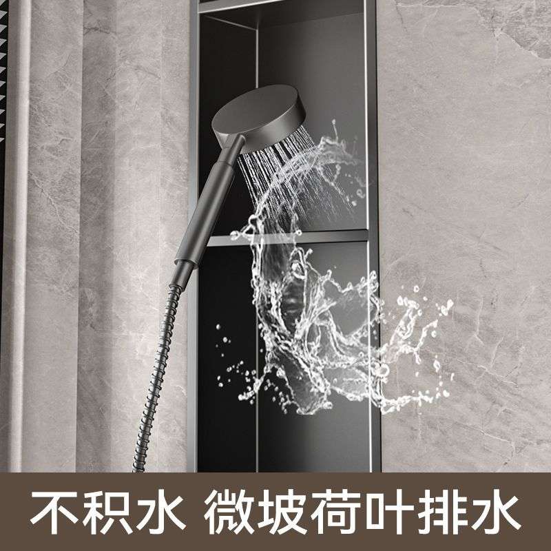 不锈钢壁龛卫生间嵌入式带灯窄边无缝焊接金属电视柜壁龛成品隔板图片