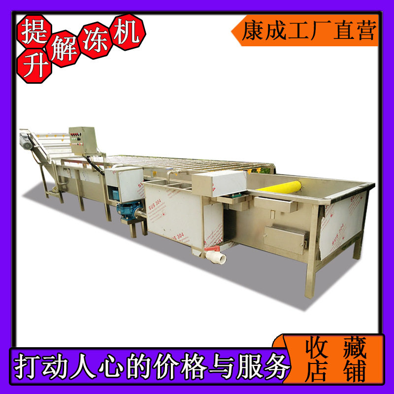 气泡式速冻果蔬海产解冻清洗机