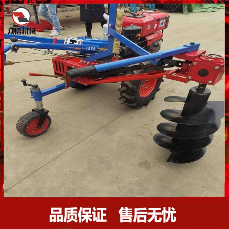 种树打坑 挖坑机 钻孔打洞冲z孔省力机器二冲程钻架挖土工具手扶