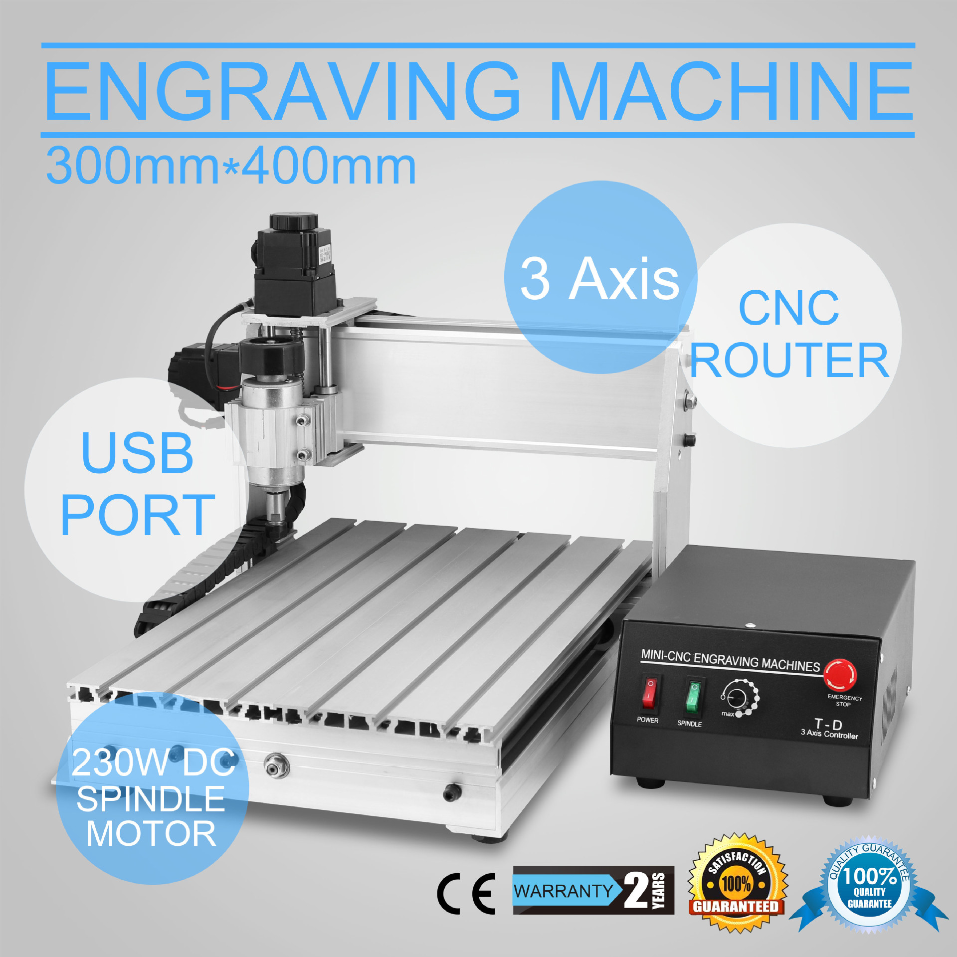批发CNC3040雕刻机USB电脑数控机床3轴台式雕刻机木材亚克力切割