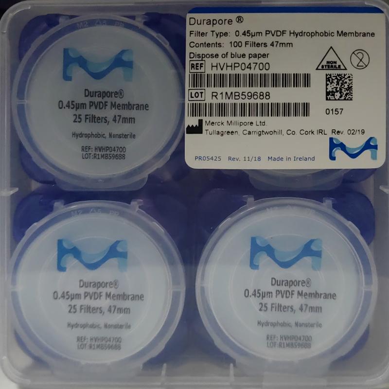 HVHP04700默克密理博MilliporePVDF膜过滤器 孔径0.45μm疏水滤膜