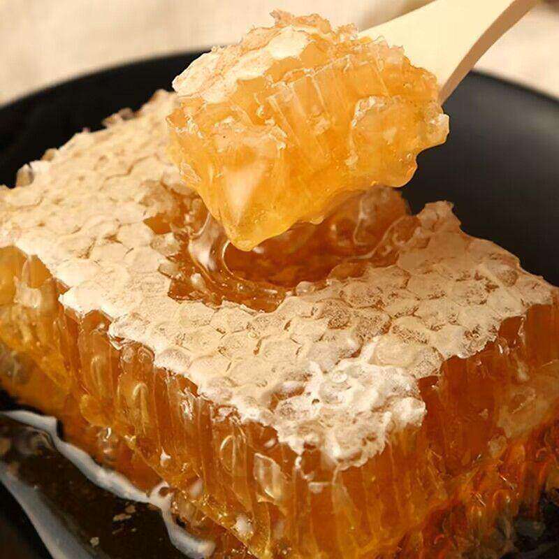 蜂蜜野生品质速发正品整块成熟新鲜洋槐蜂巢蜜零食荆条巢野土家养
