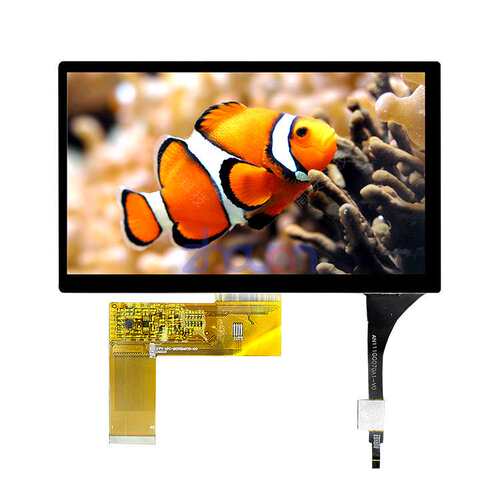 7寸普清液晶屏总成800*480 RGB40PIN接口 7寸树莓派屏7寸触摸屏