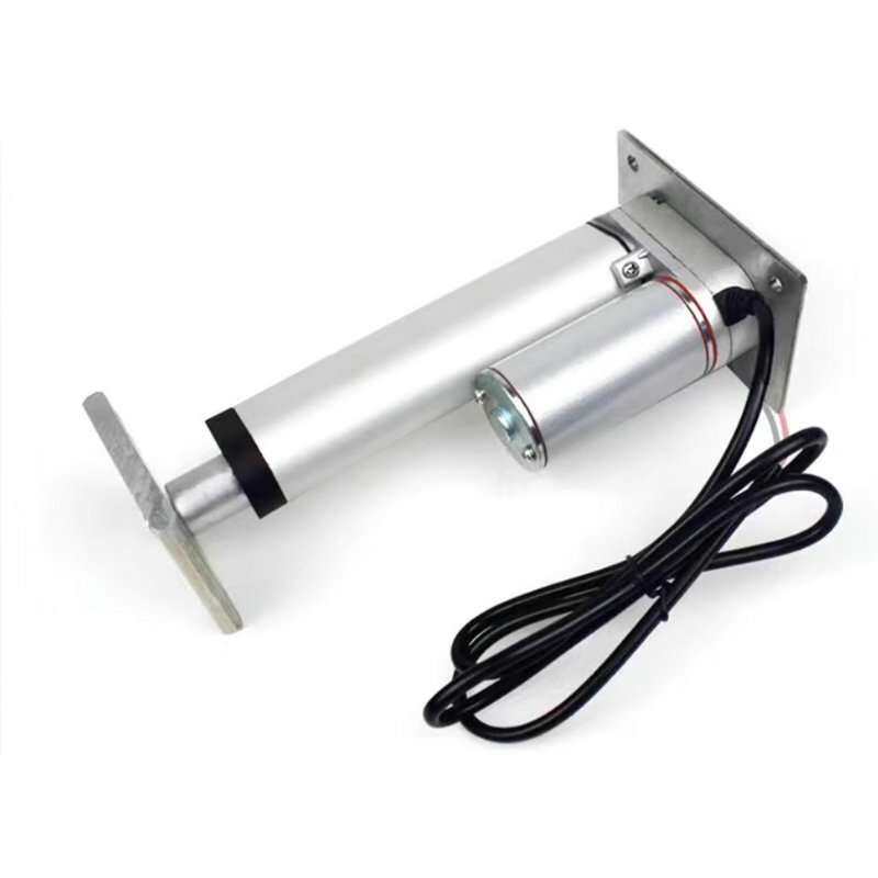 12V24V直流电动推杆平底底座上下平板往复器大推力电机榻榻米垃圾