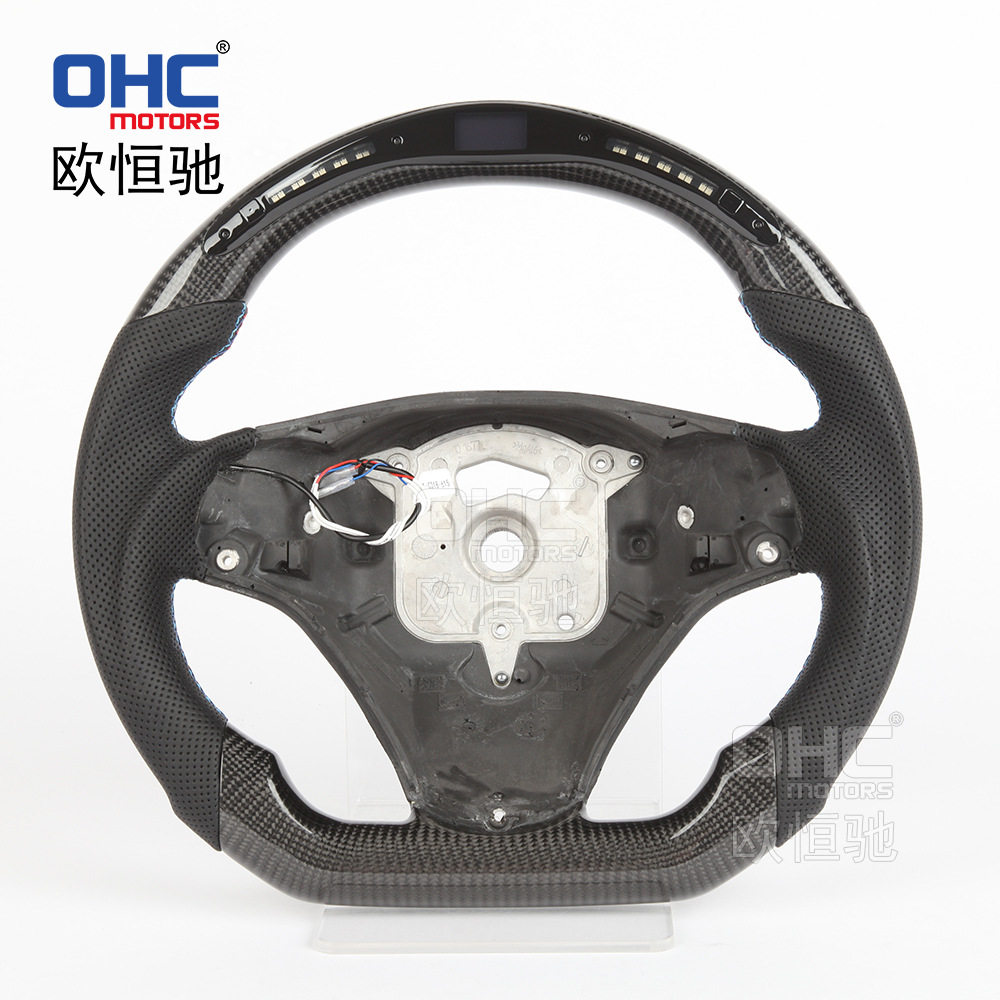 宝马E90碳纤维20灯LED方向盘