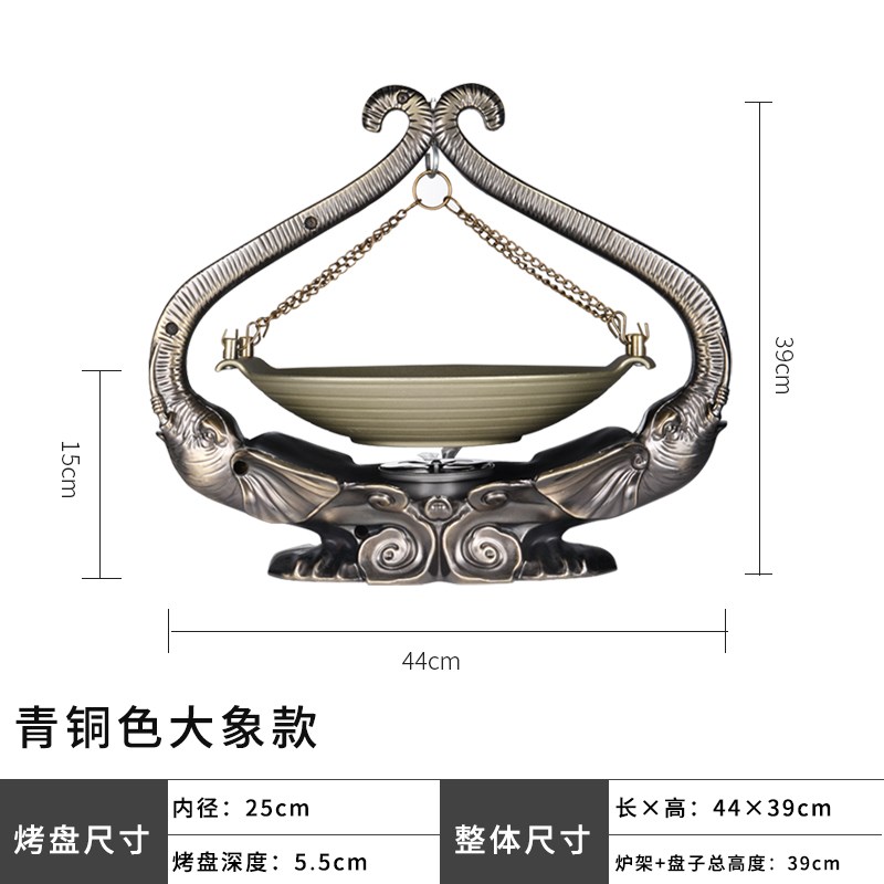 商用特色吊锅固体酒精炉铝制加厚B不粘干锅铁锅仔套装小火锅地锅