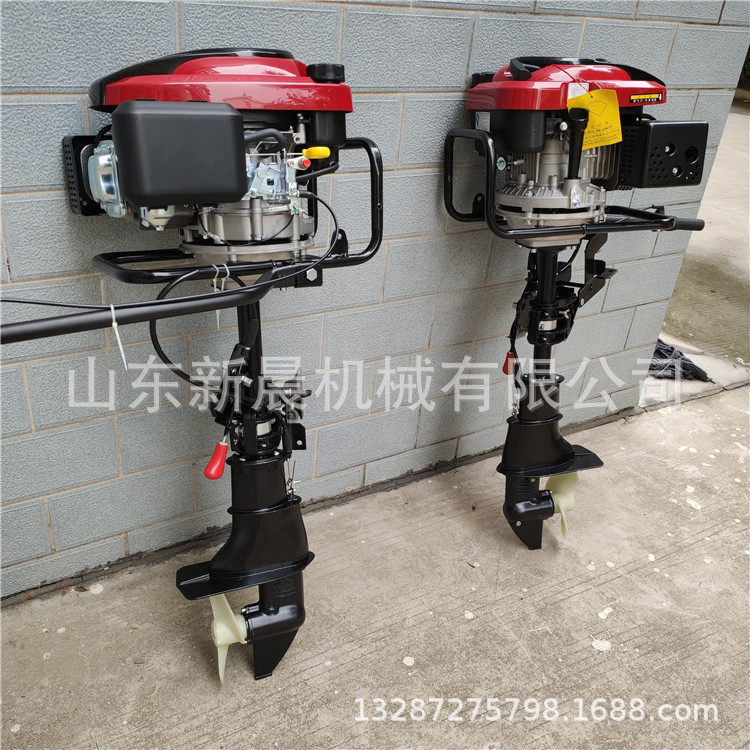 冲锋舟外挂机 汽油四冲程船用推进器带倒档挂桨机