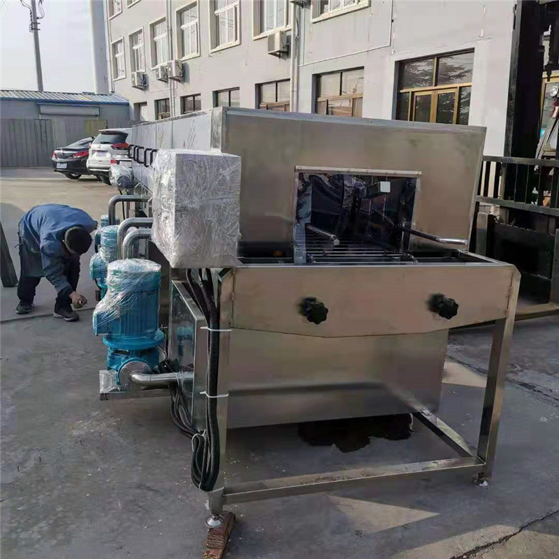 加工蔬菜水果篮子高压喷淋洗筐机 热碱水循环洗箱机 面筋盘清洗机