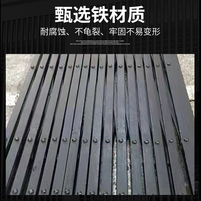 直销阳台铁拉闸i门拉门拉闸防盗窗推拉门伸缩门折叠门手动推门