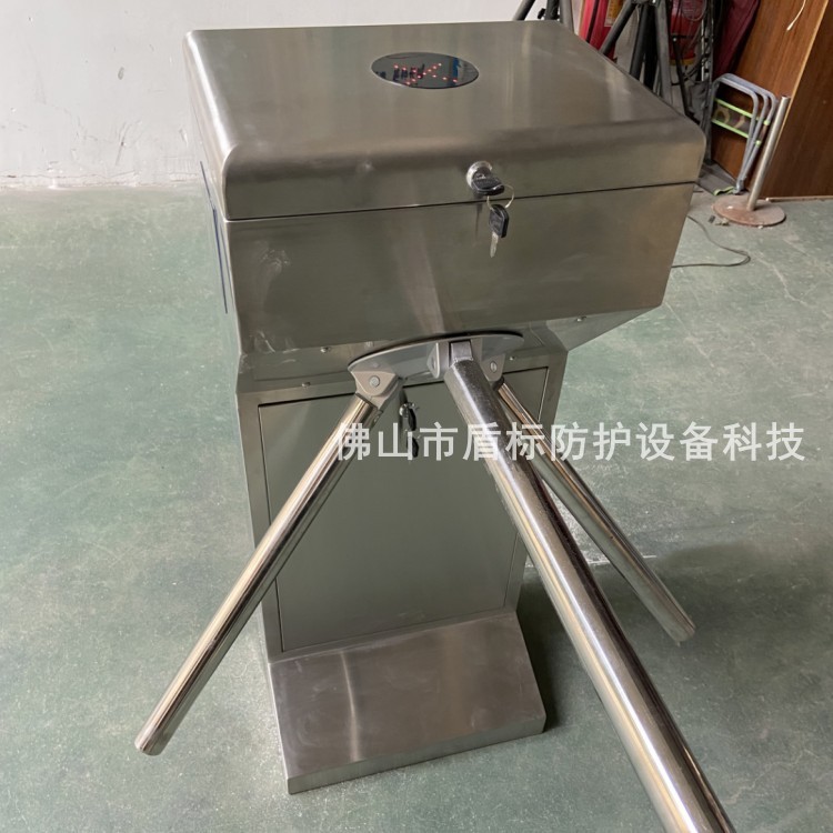 现货单向手动立式三辊闸电控双向三棍闸入口刷卡滚闸门禁三辊闸