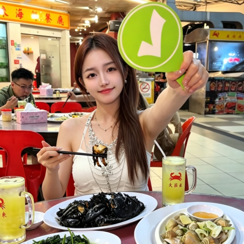 桃黑黑双面对错举手牌手持拍照牌