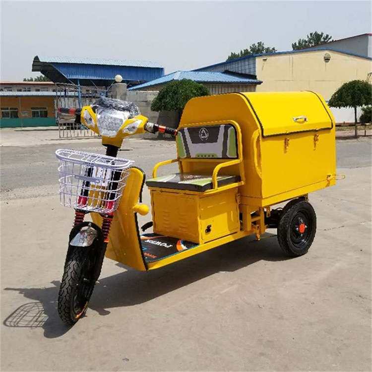 鼎东 电动四桶挂桶保洁车 电动四桶装桶保洁车 电动三轮挂桶垃