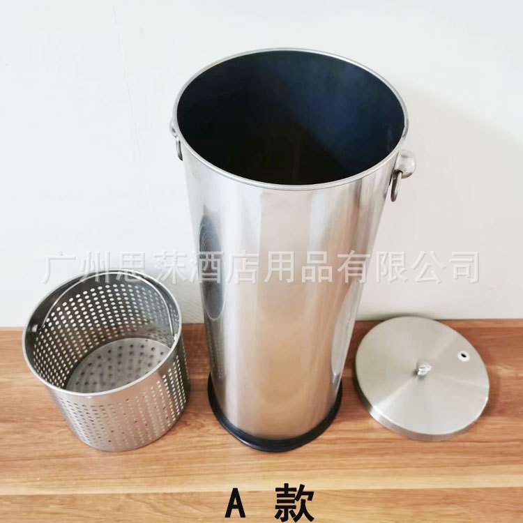 不锈钢茶水桶大号茶渣垃圾桶隔渣桶茶道接水桶过滤桶废水废渣桶小