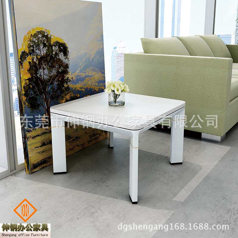 木制茶几家用客厅电视柜时尚钢架板式茶台组合东莞办公家具