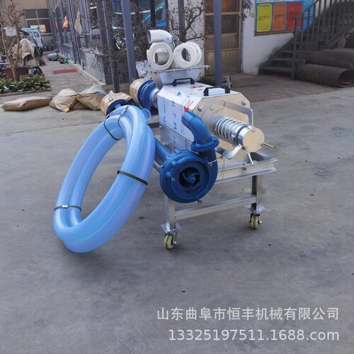 人工上料斜筛固液脱水机滚筒式猪粪干湿分离机牛粪鸡鸭粪酒糟浆渣