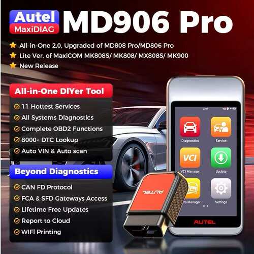 AUTEL MaxiDiag MD906 Pro 906PRO Diagnostic Scanner Tool海外