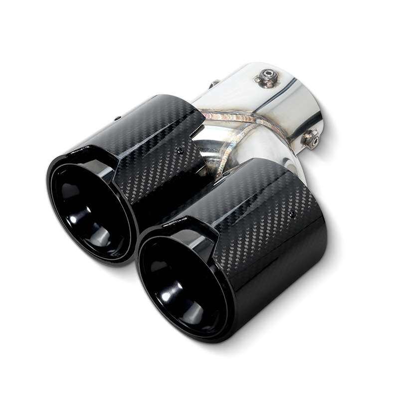 适用新3系四出尾喉325li320i330g20G28改装排气管不锈钢碳纤尾嘴