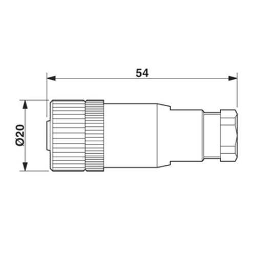 菲尼克斯线缆连接器4芯孔式SACC-M12FS-4CON-PG 9-M-1696439