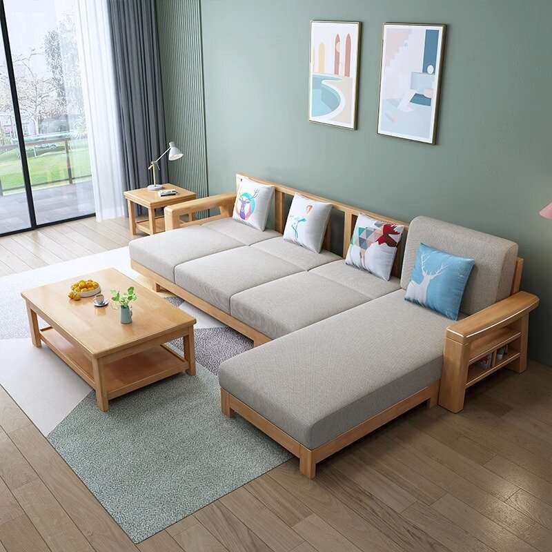现代简约客厅沙发家用民宿小户型通用沙发布艺海绵沙发套组合沙发