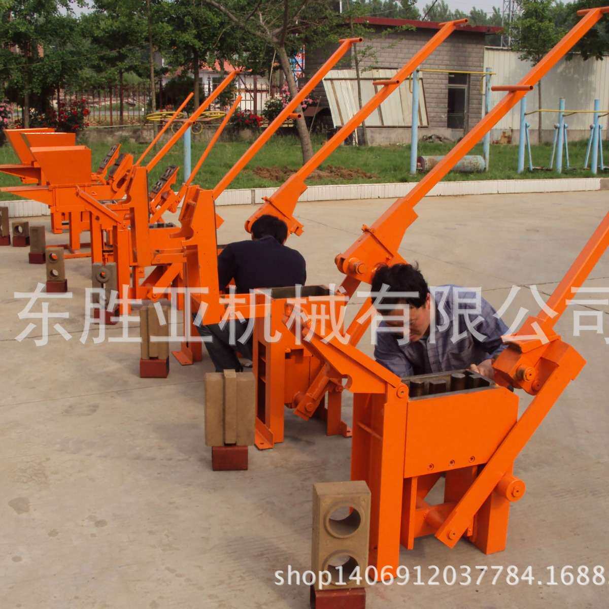 QMR2-40型手工砖机 泥土砖机 泥土连锁砖机 手动制砖机 不需用电