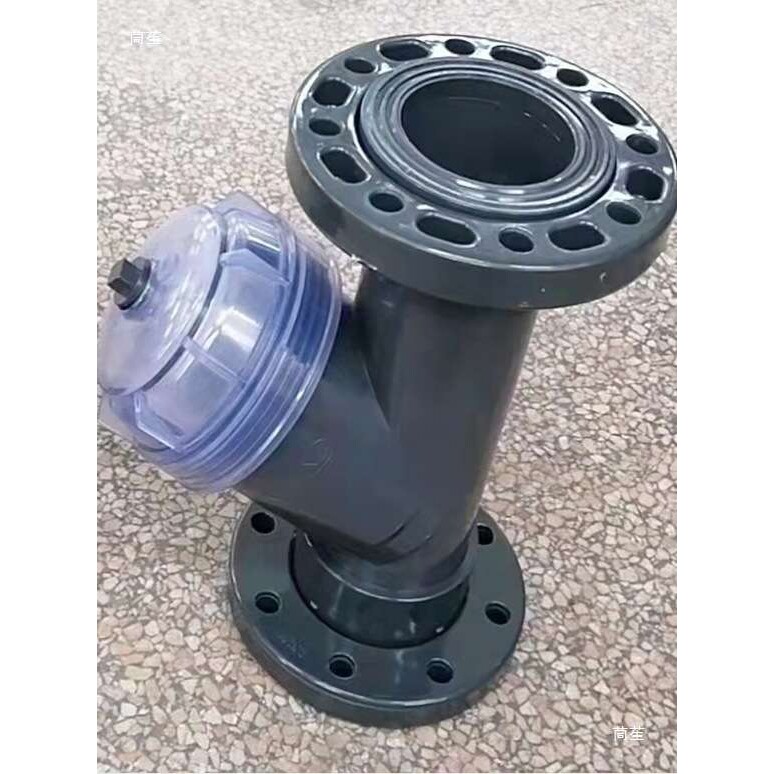 过滤器80/150管道外径毫米UPVC塑料直插/活接法兰Y型耐腐加厚滤网