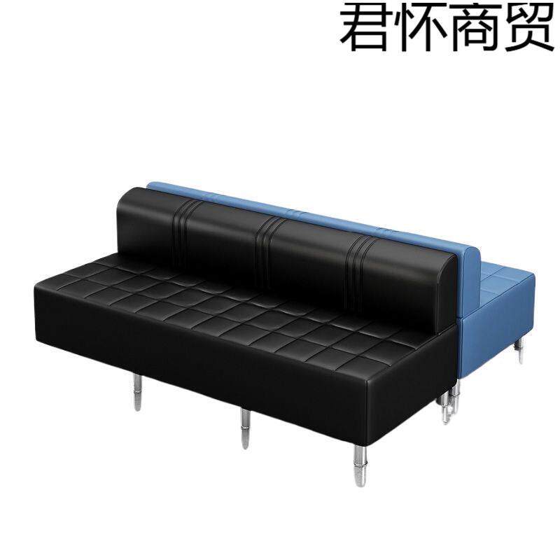 美沙发店休息客区小发网红理发店候椅网红发廊等人长条PQX专用椅