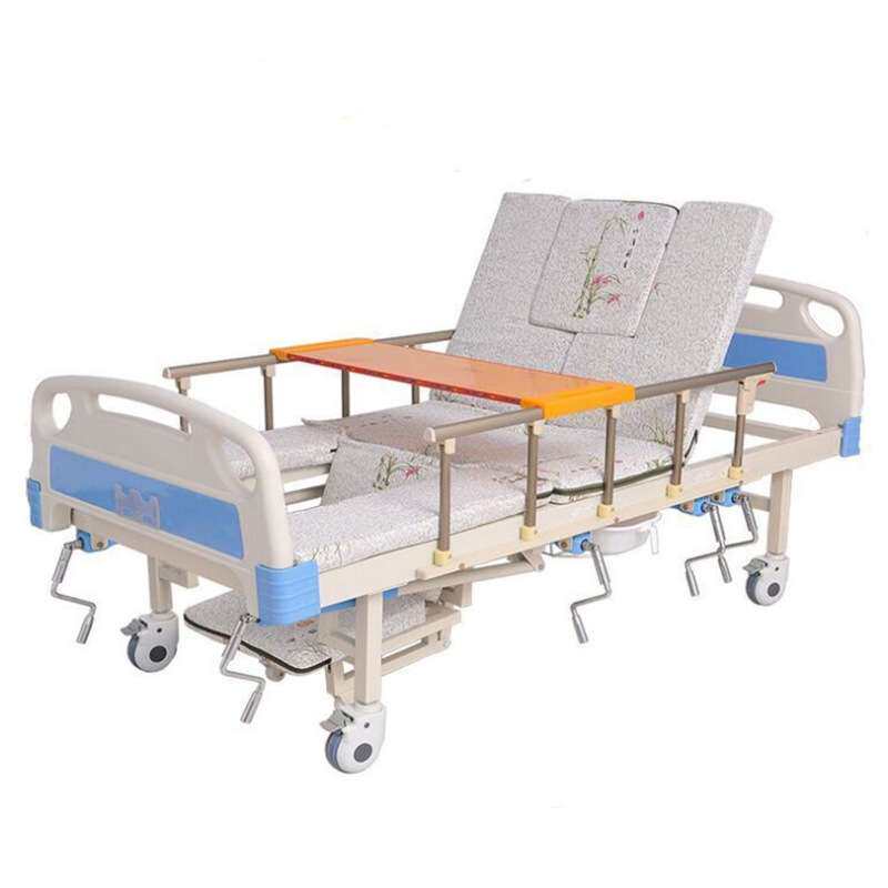 手动双摇多功能护理床厂家现货老人加宽中曲护理床病床家用护理床
