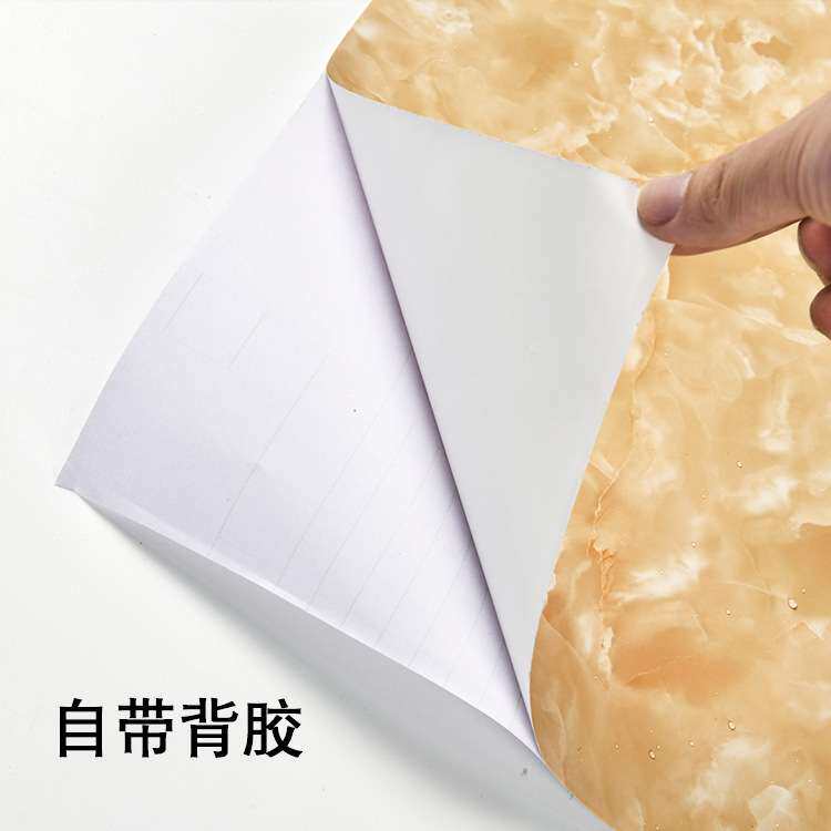 加厚大理石贴纸PVC自粘墙纸防水防油贴厨房橱柜灶台翻新贴膜