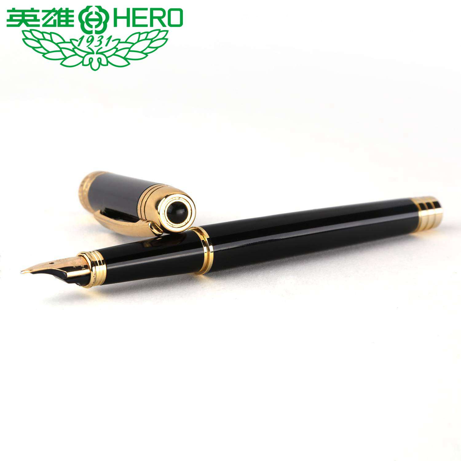 HERO英雄钢笔200c14k金笔商务办公用盒装墨水笔可刻字笔尖经典款