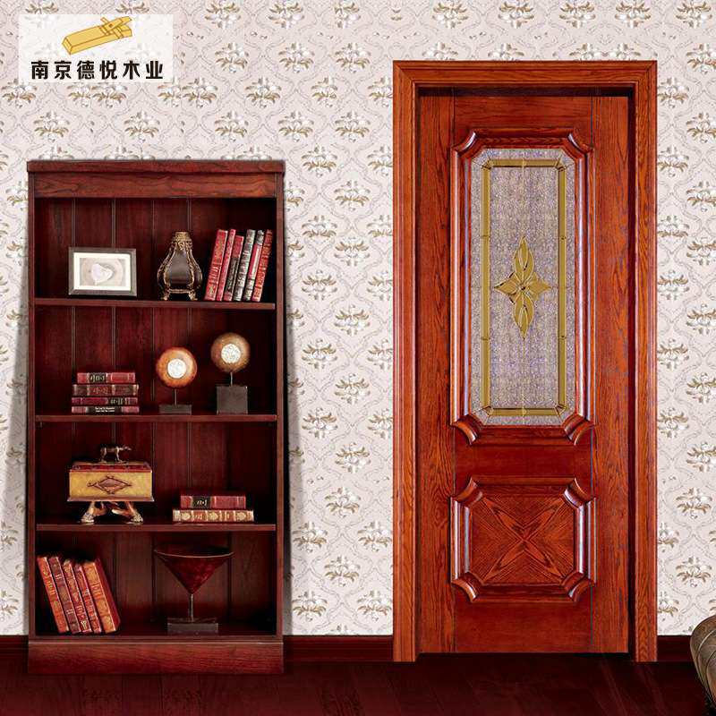 南京工厂可订红橡木门 隔音家用现代全实木门 卧室房间门平开门