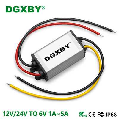 12V24V转6V1A2A3A4A5A直流降压电源模块9-40V变6V车载设备转换器