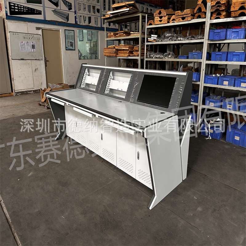 监控操控台三联指挥中心调度控制机柜电视墙琴台嵌入式电脑控制台
