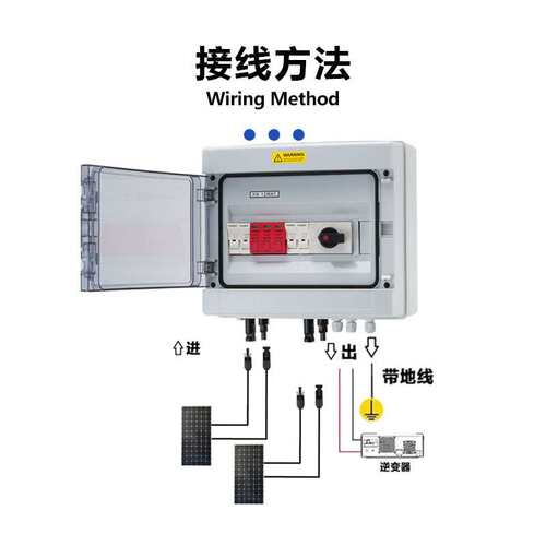 HA 1000V2进1出太阳能光伏直流汇流箱PV Combiner Box 2 in 1 out