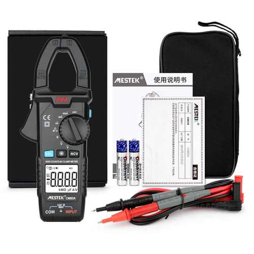 MESTEK迈斯泰克CM83A数字钳形表万用表CM83B高精度小型电工电流表