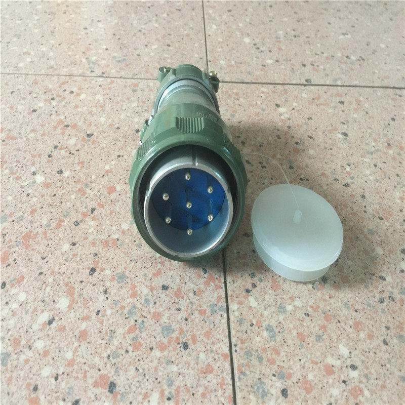 输出线五芯航空插头信号输出线链接器硫化机插头