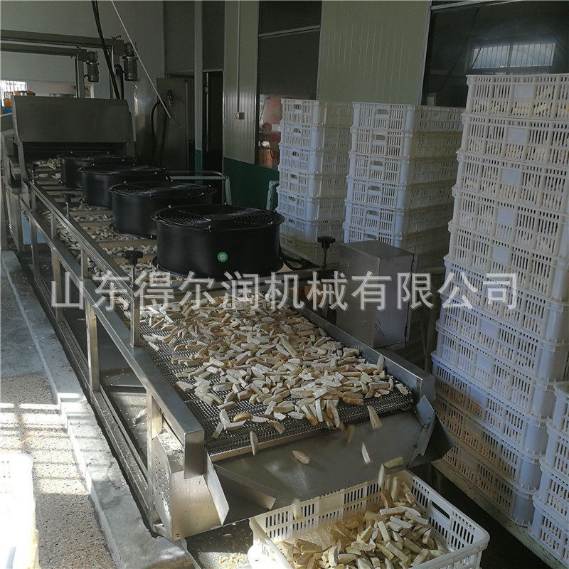 速冻土豆茄子油炸机预制菜油炸流水线设备整体方案提供设计