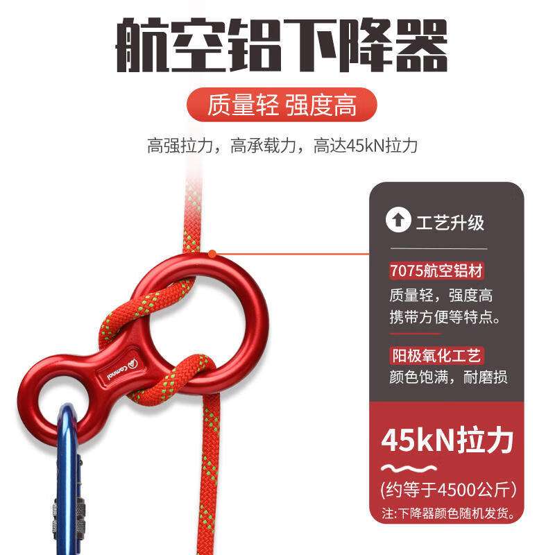 应急绳子高空逃生速降绳救生绳安全绳缓降器套装