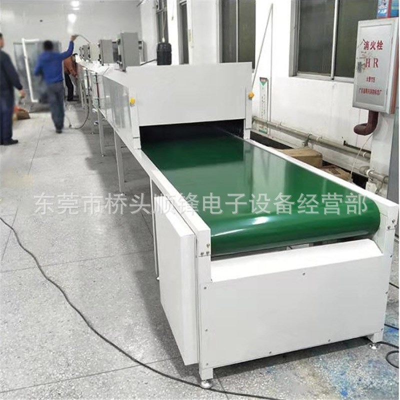 电热隧道炉不锈钢丝网烘干线 高温烤炉丝印喷油线 烘道固化流水线
