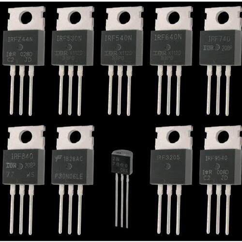 10个值70件逻辑电平PMOS NMOS三极管套件IRFZ44N-2N7000 9540