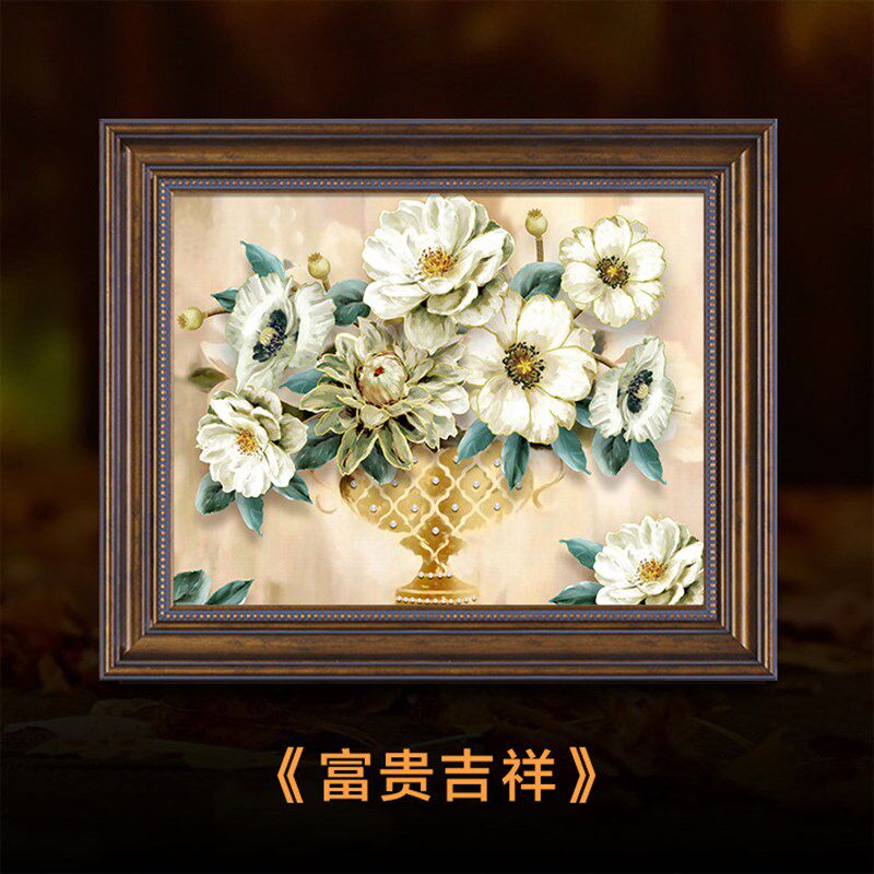 电表箱装饰画欧式配电箱可推拉遮挡美式挂画总开关弱电源箱电闸盒