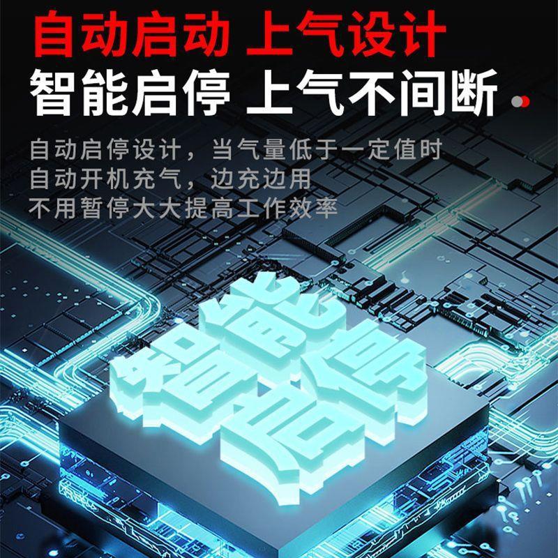 锐成气泵空压机小型空气压缩机充气无油静音220V木工喷漆冲气泵