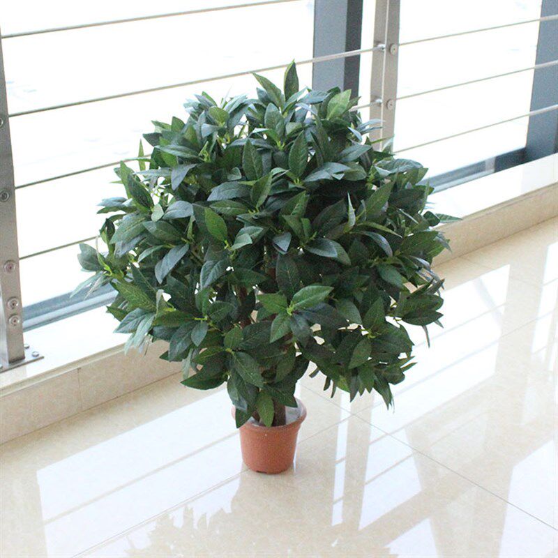 仿真植物橄榄树圆球形绿植盆栽塑料假树室内客厅酒店门口装饰盆景