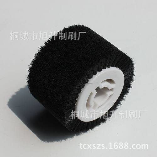 厂家农业机械排种器毛刷农作物播种机毛刷轮农机用刷子黑色猪鬃滚
