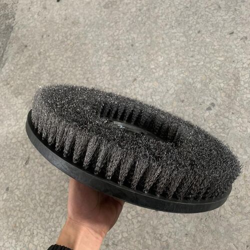 单擦机17寸洗地刷175仿古刷大理石开荒保洁刷混合耐磨钢丝地刷