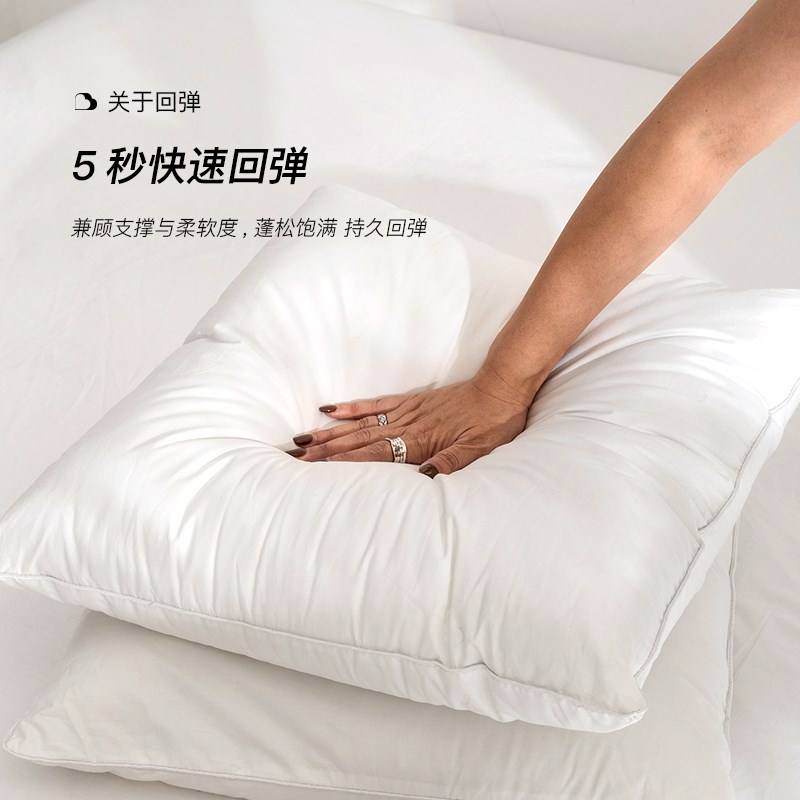 V45O现代酒店家用鹅毛芯沙发抱枕芯羽绒芯内胆羽丝绒靠枕靠