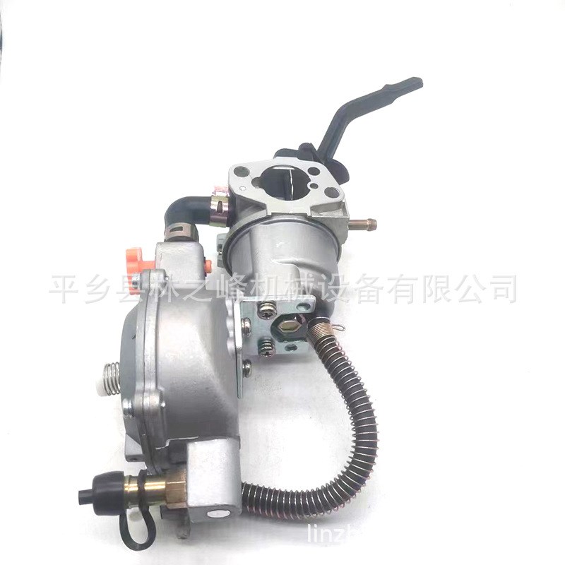 发电机配件 3KW/5kw机组手动款168F/188F油改汽两用双燃料 化油器