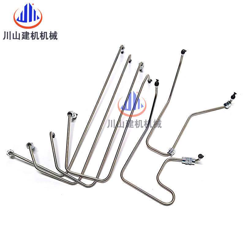 挖机配件E200B/320/320B/320C高压油管S6K不带中冷柴油泵油管夹子