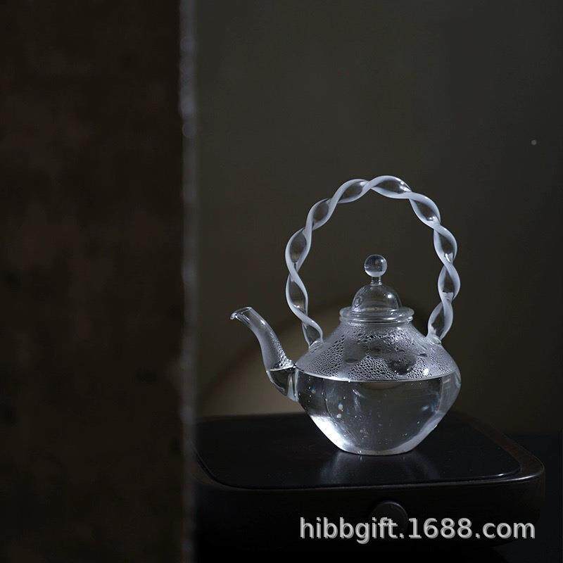 玻AL679786壶璃语晴丝提梁烧水壶玻璃壶煮茶耐高温可加日式心简约
